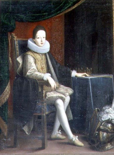 Retrato do Santo Imperador Romano Fernando II (1578-1637) 1623 de Francesco Ligozzi