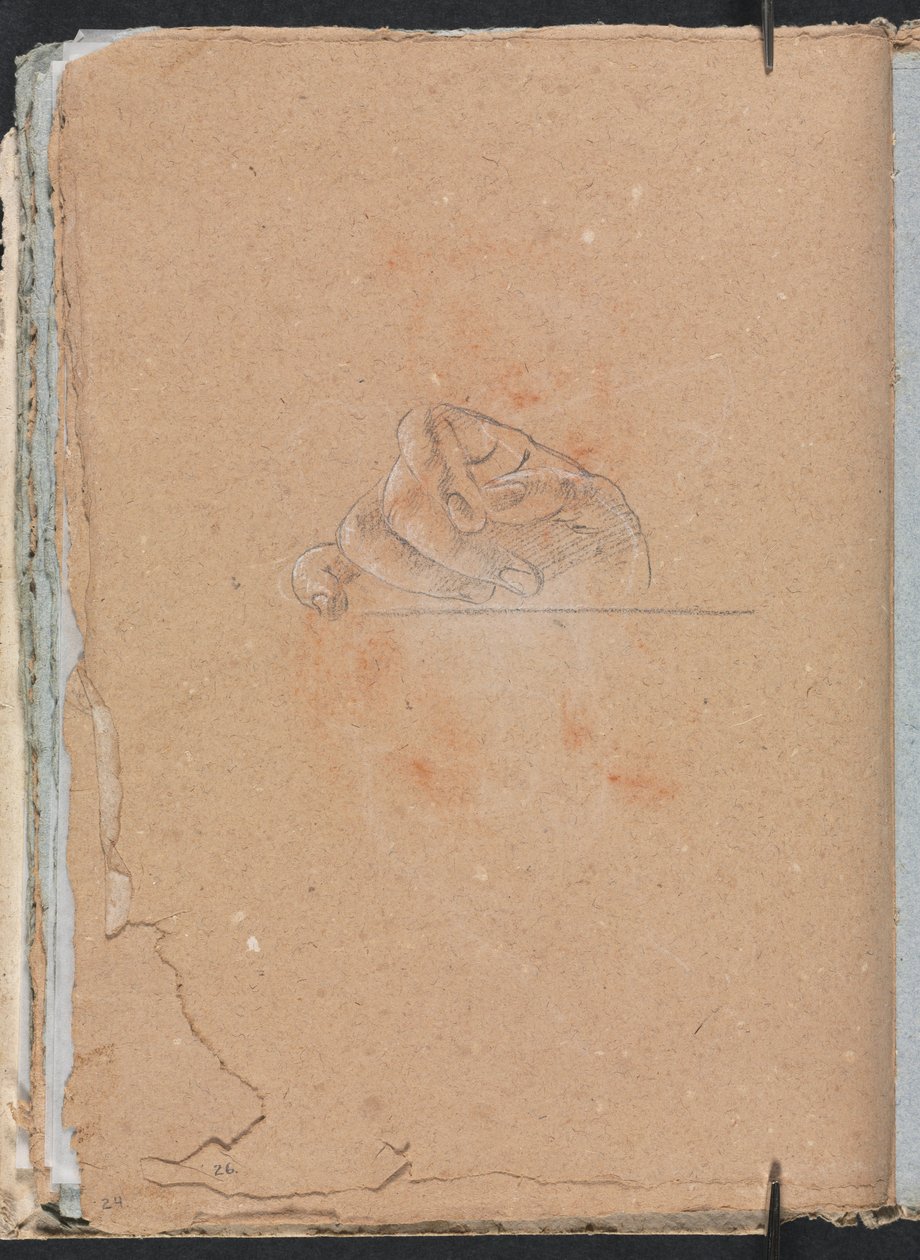 Caderno de desenho de Verona: mão direita, páginas 26, 1760. de Francesco Lorenzi