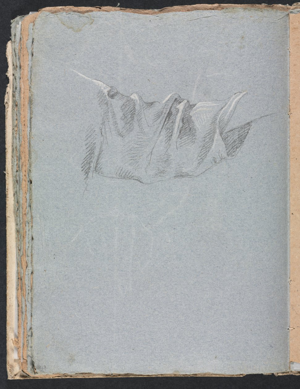 Verona Sketchbook: Drapery study page 48, 1760. de Francesco Lorenzi