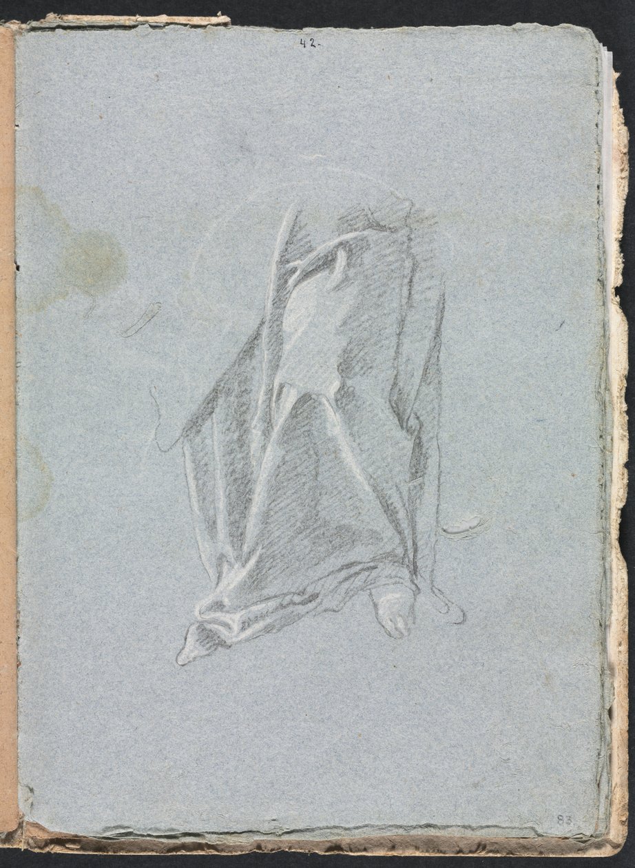 Verona Sketchbook: Cortinas com pé página 83, 1760. de Francesco Lorenzi