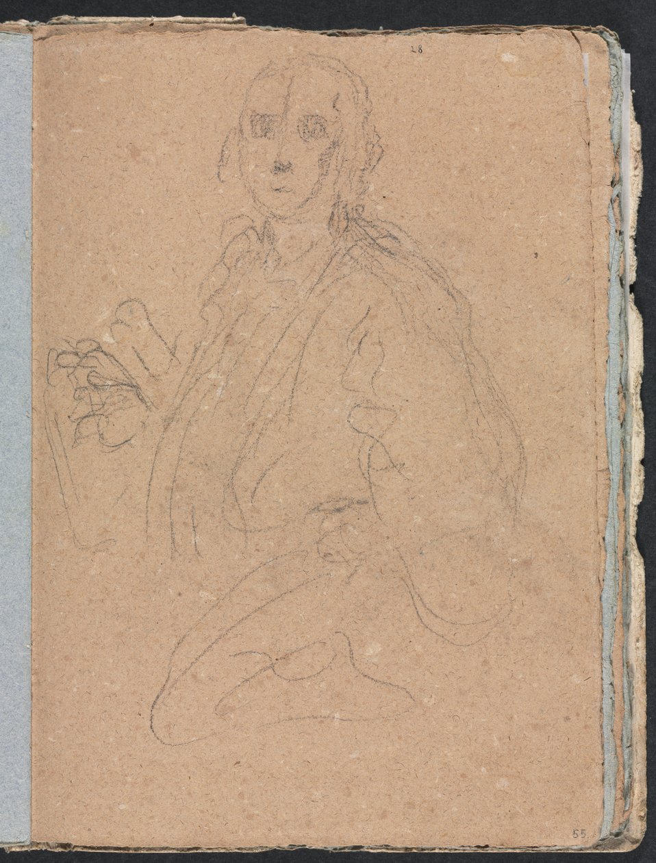 Verona Sketchbook: Gentlemen page 55, 1760. de Francesco Lorenzi