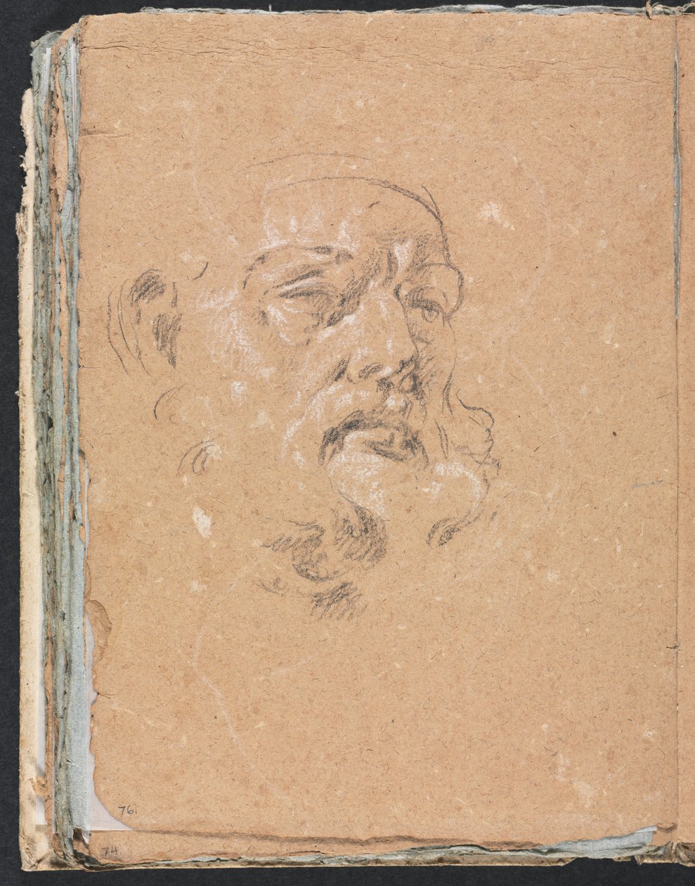 Verona Sketchbook: Página principal masculina 76, 1760. de Francesco Lorenzi