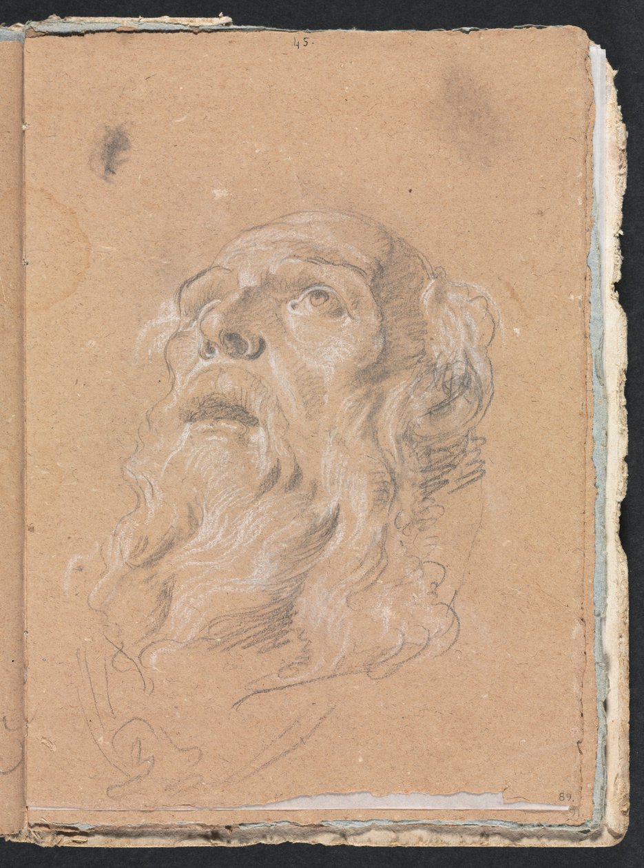 Caderno de Verona: Página principal masculina 89, 1760. de Francesco Lorenzi