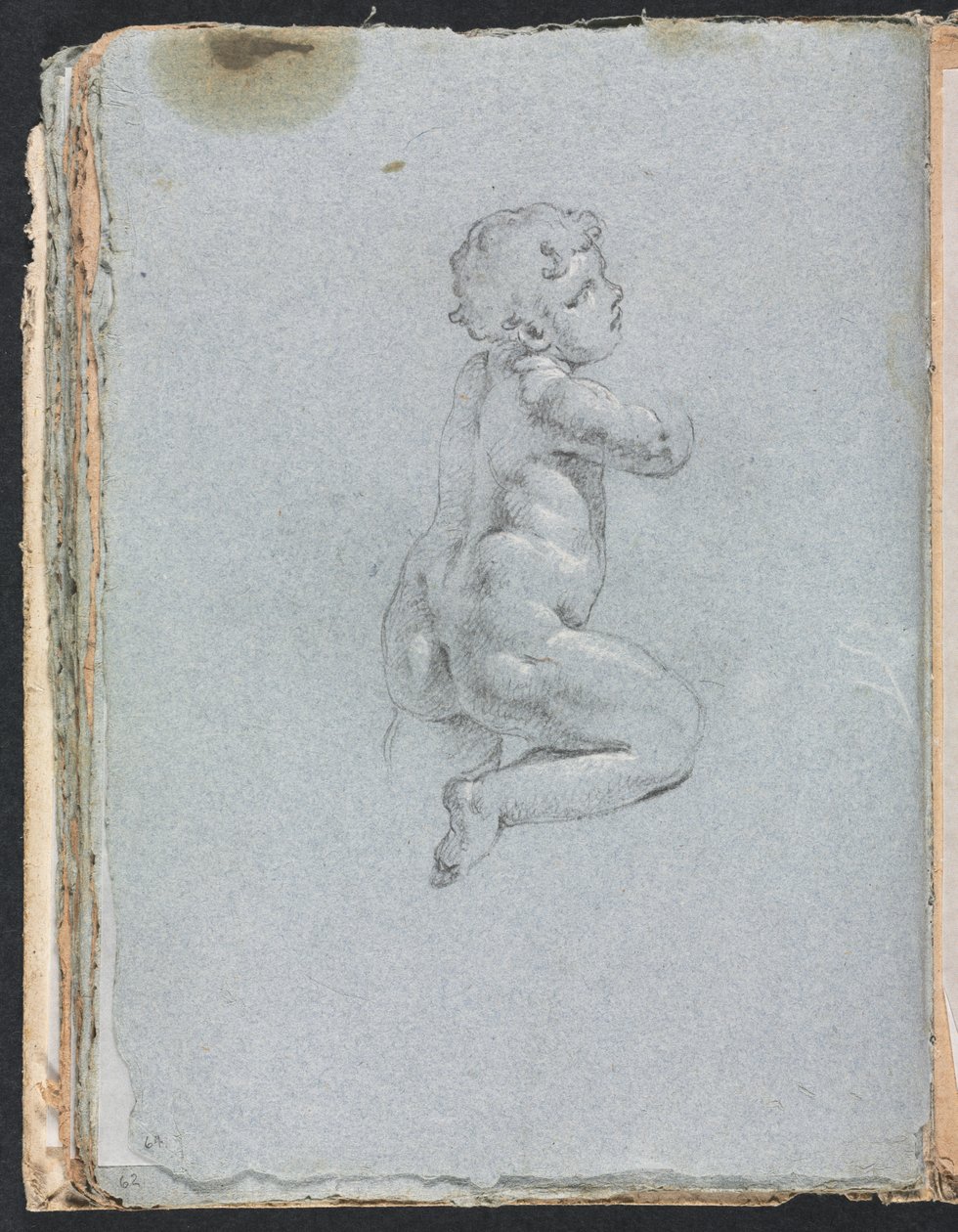Verona Sketchbook: Putto de perfil (página 64) de Francesco Lorenzi