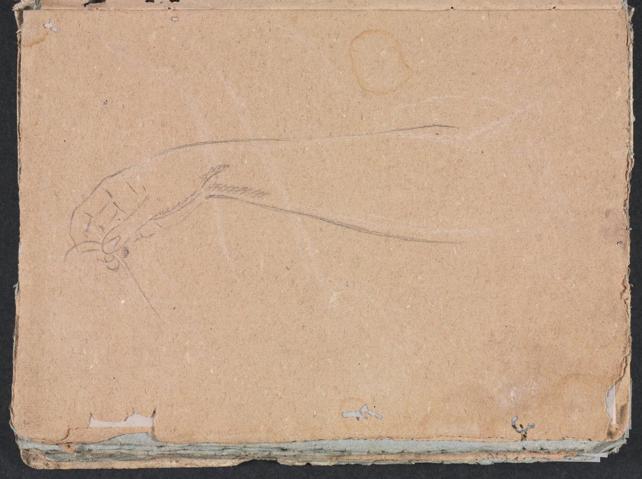 Caderno de desenho de Verona: mão direita, página 3, 1760. de Francesco Lorenzi