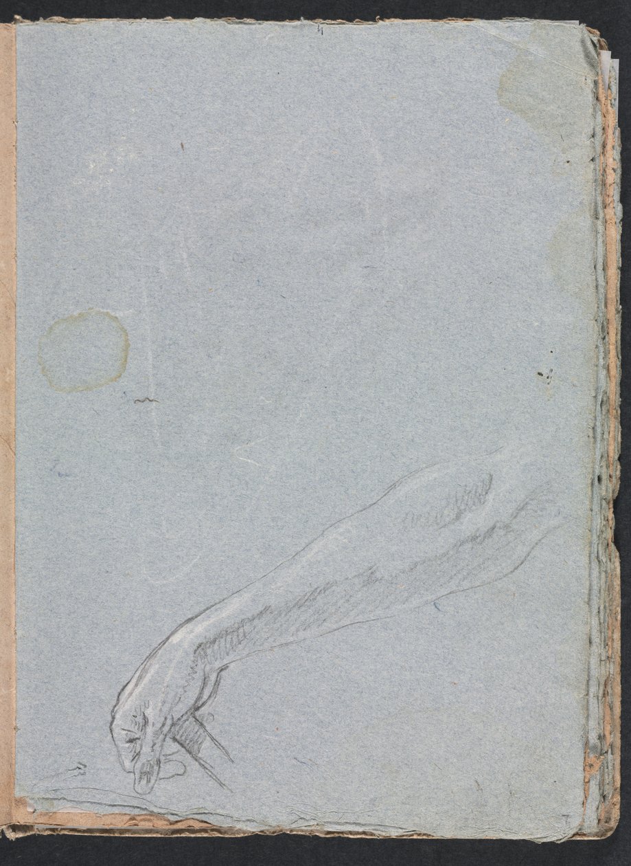 Verona Sketchbook: Mão direita, página 7, 1760. de Francesco Lorenzi