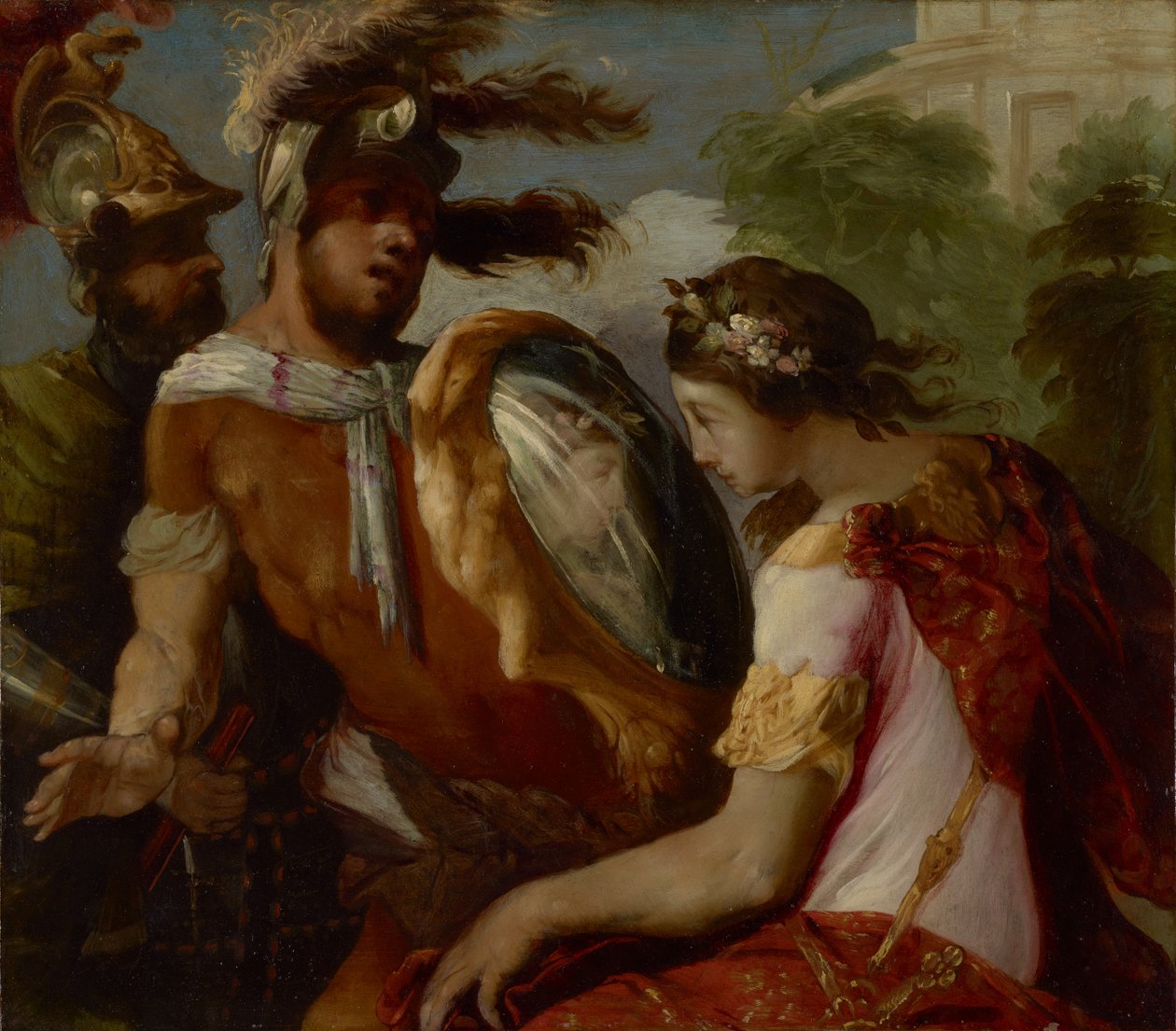 Rinaldo e o escudo-espelho de Francesco Maffei