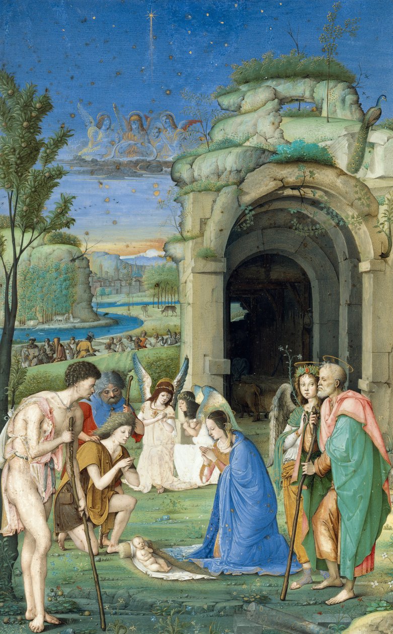 Adoração dos Pastores, ca. 1500. de Francesco Marmitta