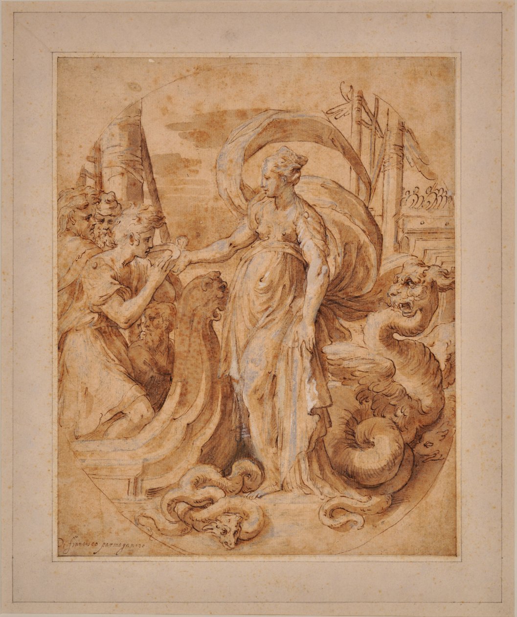 Circe e a companheira de Ulisses de Francesco Mazzuoli