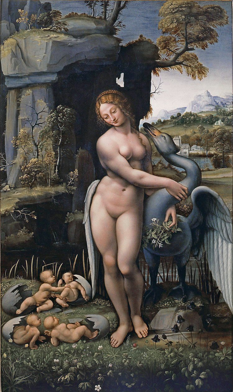 Leda e o Cisne de Francesco Melzi