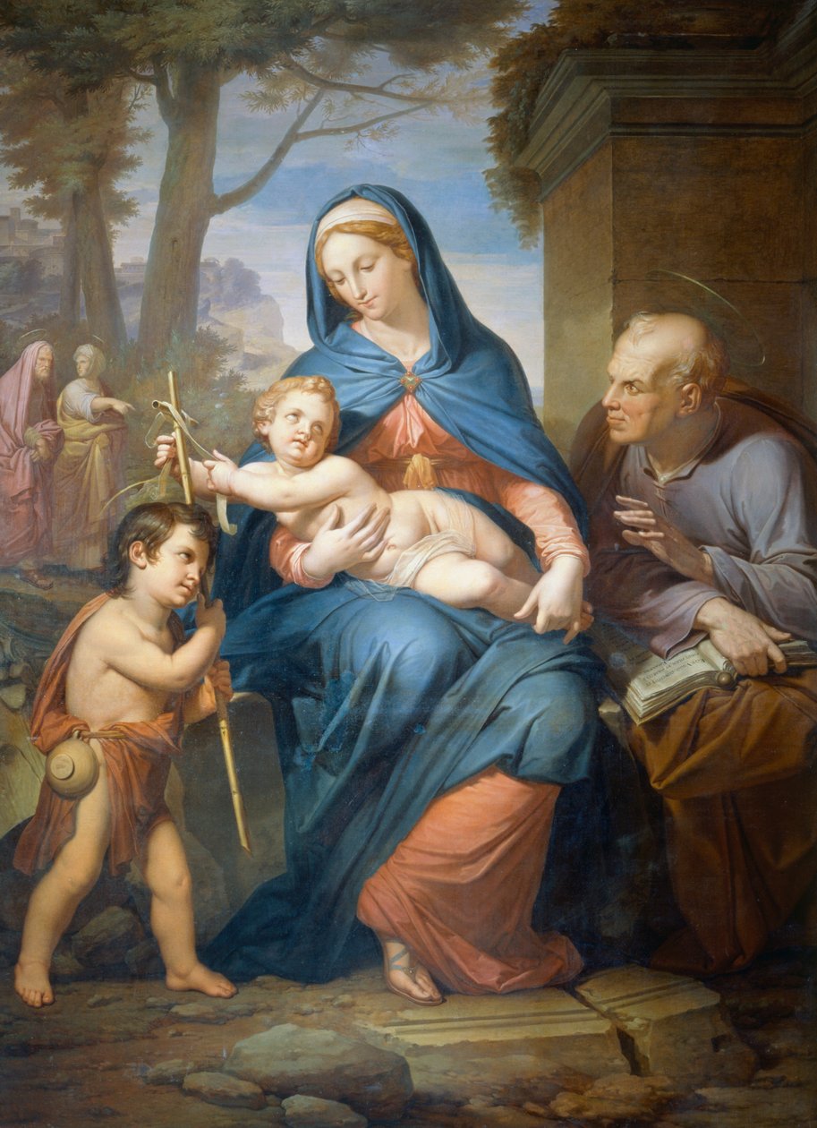 Sagrada Família, ante 1836, de Francesco Nenci (1781-1850), óleo sobre tela, 200x147 cm de Francesco Nenci