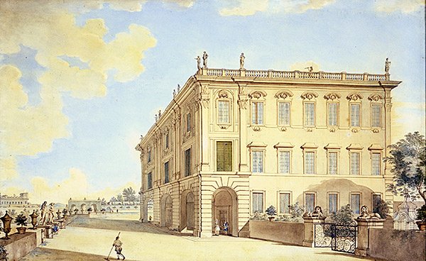 Vista de Roma (aguarela sobre papel) de Francesco Panini