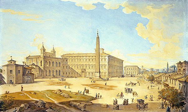 Vista de Roma (aguarela sobre papel) de Francesco Panini