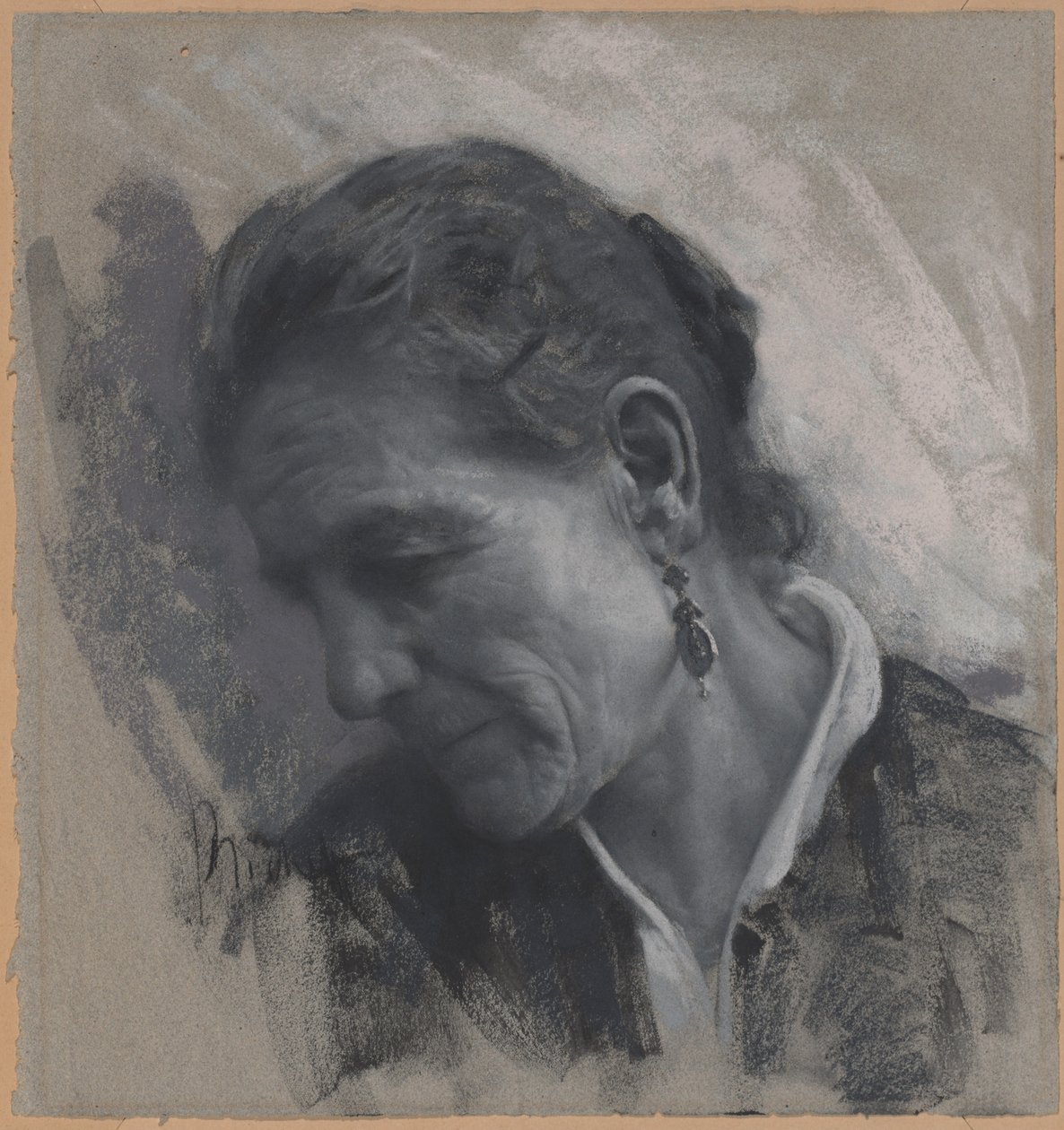Luisa Carmignani, a sogra do artista de Francesco Paolo Michetti