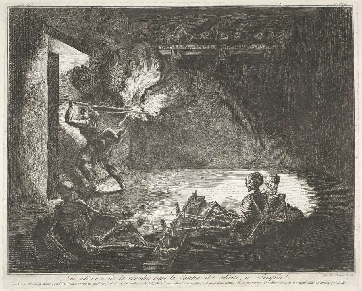 Soldatenkazerne te Pompeii
Antiguidades da Magna Graecia (título da série) de Francesco Piranesi