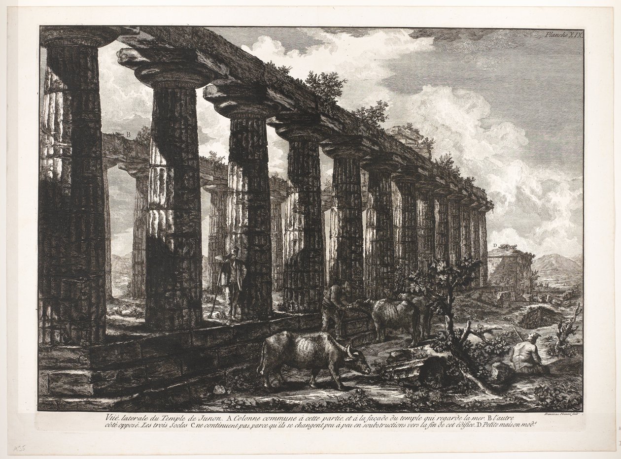 Templo de Atena em Paestum
De tempel van Juno de Francesco Piranesi