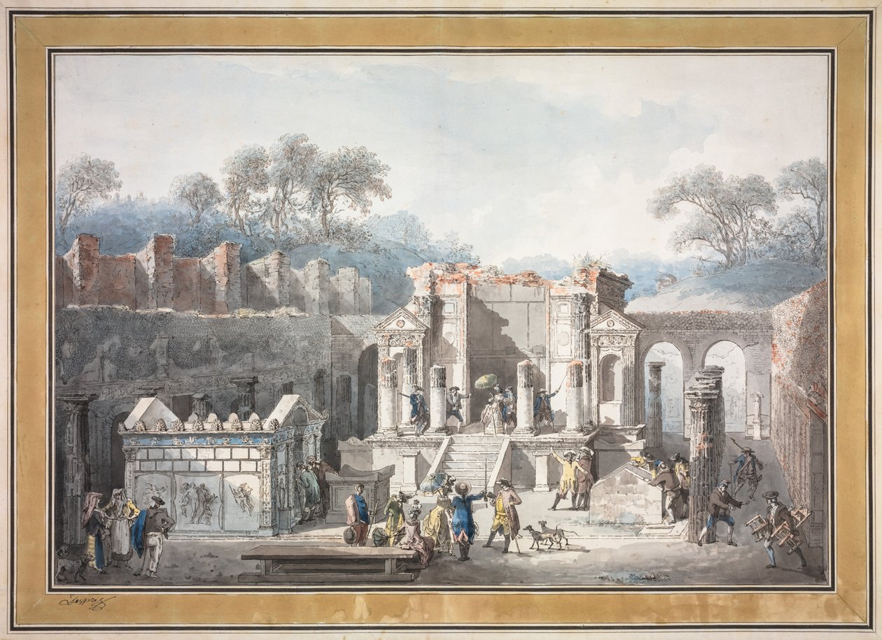 O Templo de Ísis em Pompeia de Francesco Piranesi