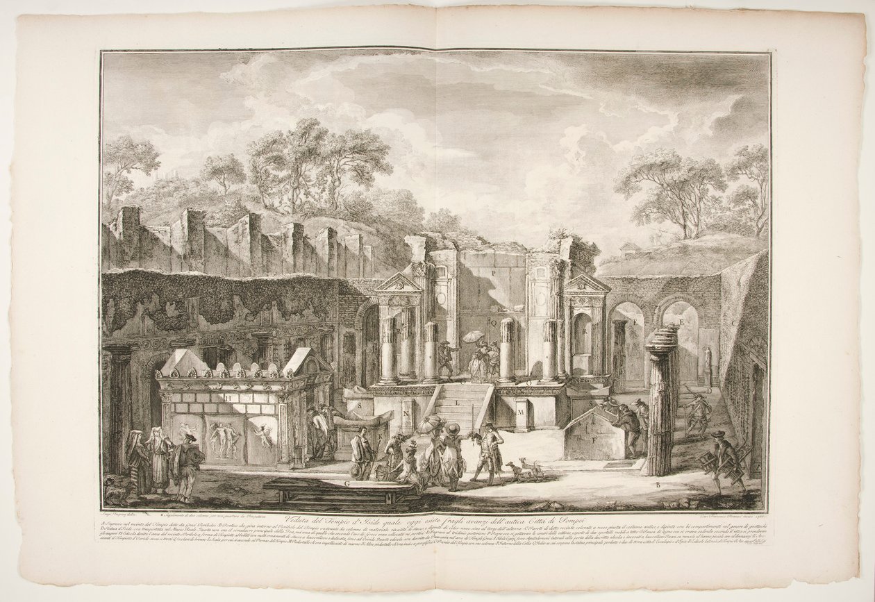 Vista do Templo d de Francesco Piranesi
