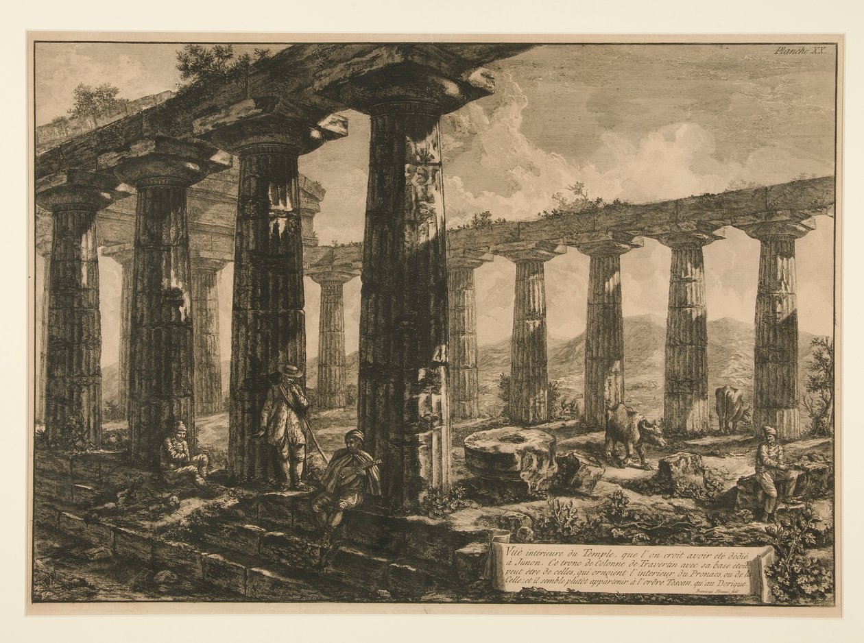 Vista interior do Templo, que o de Francesco Piranesi