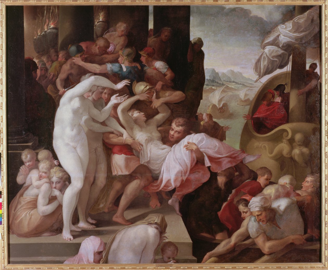 O estupro de Helena, c.1533 de Francesco Primaticcio