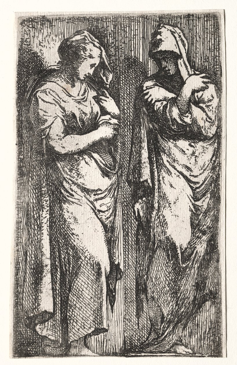 Duas mulheres romanas de Francesco Primaticcio