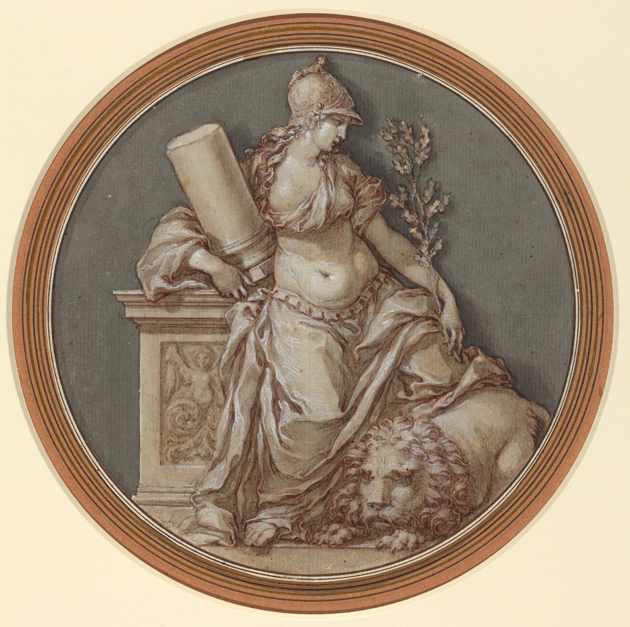 Alegoria da Fortaleza de Francesco Rosaspina