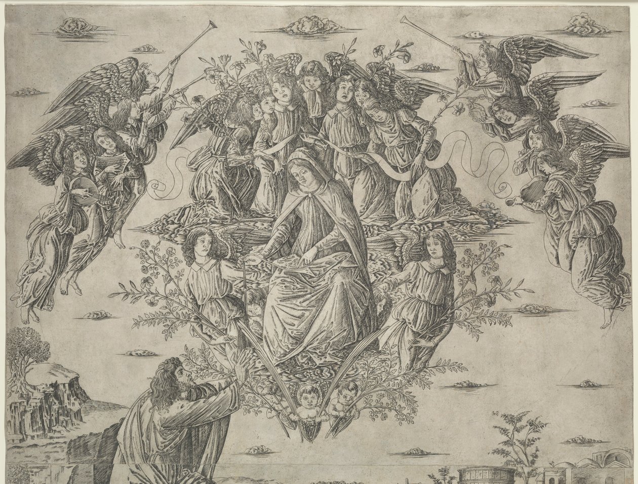 A Assunção da Virgem, c. 1495 de Francesco Rosselli