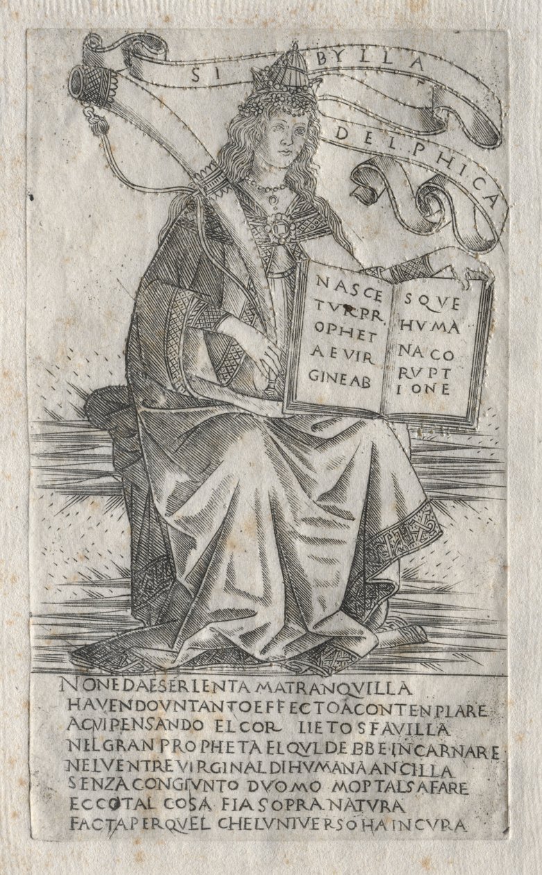 Os Sibyls: O Sibyl Delphian, 1400s. de Francesco Rosselli