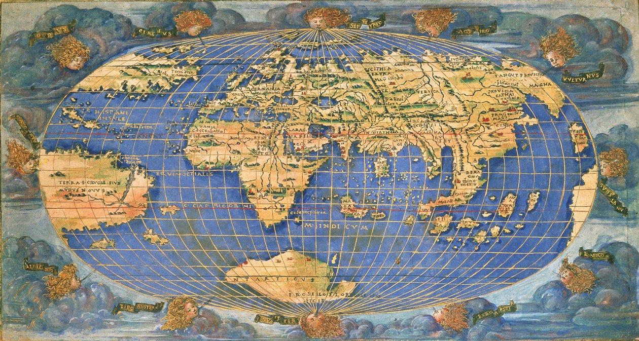 Mapa do mundo de Francesco Rosselli