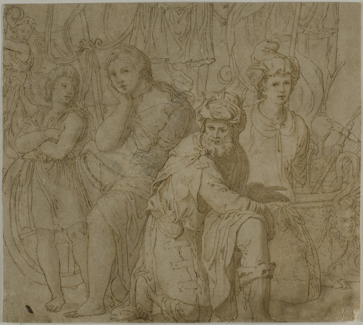 Parte de A tríade e as façanhas de Furius Camillus de Francesco Salviati
