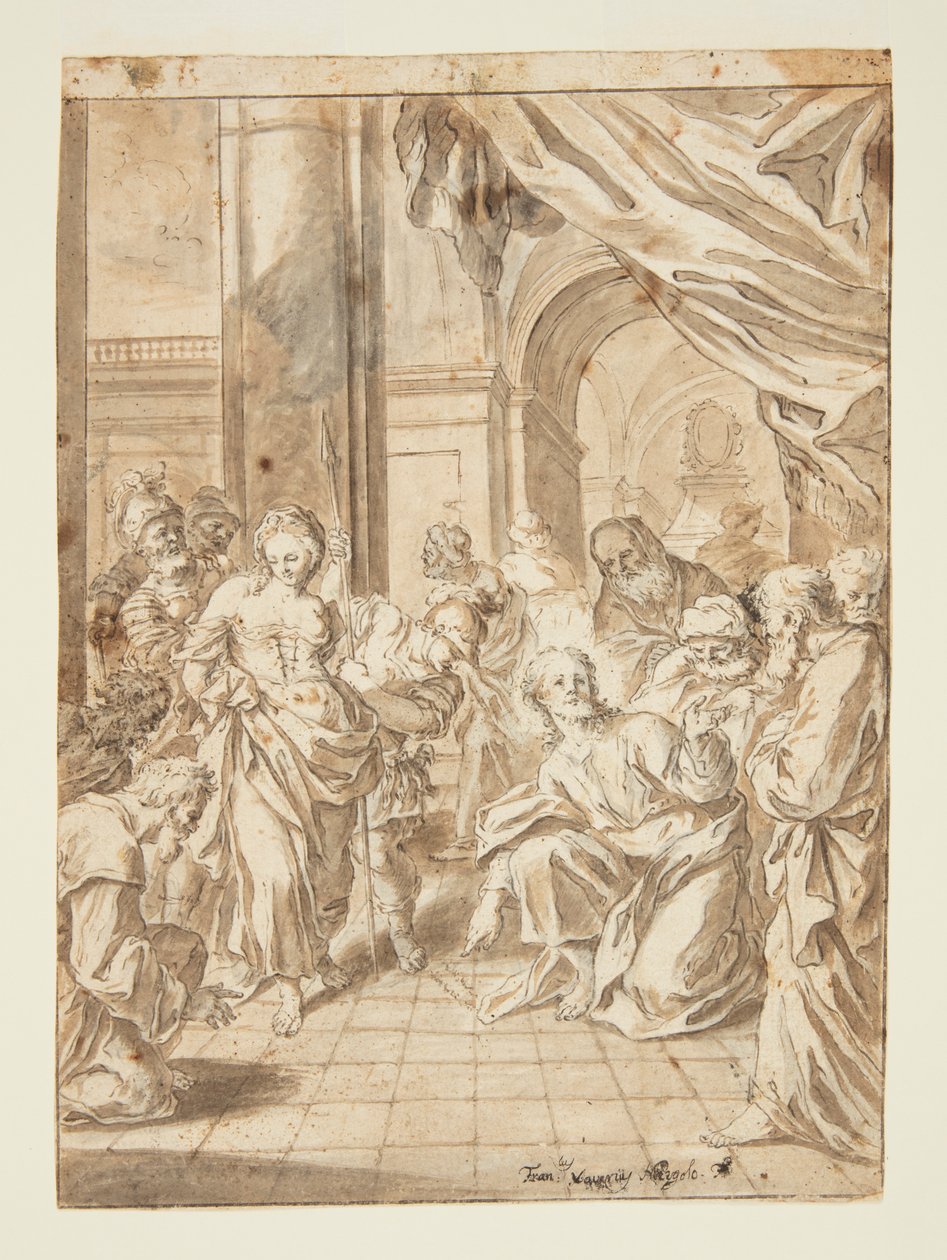 Cristo e a Mulher Adúltera de Francesco Saverio Mergolo