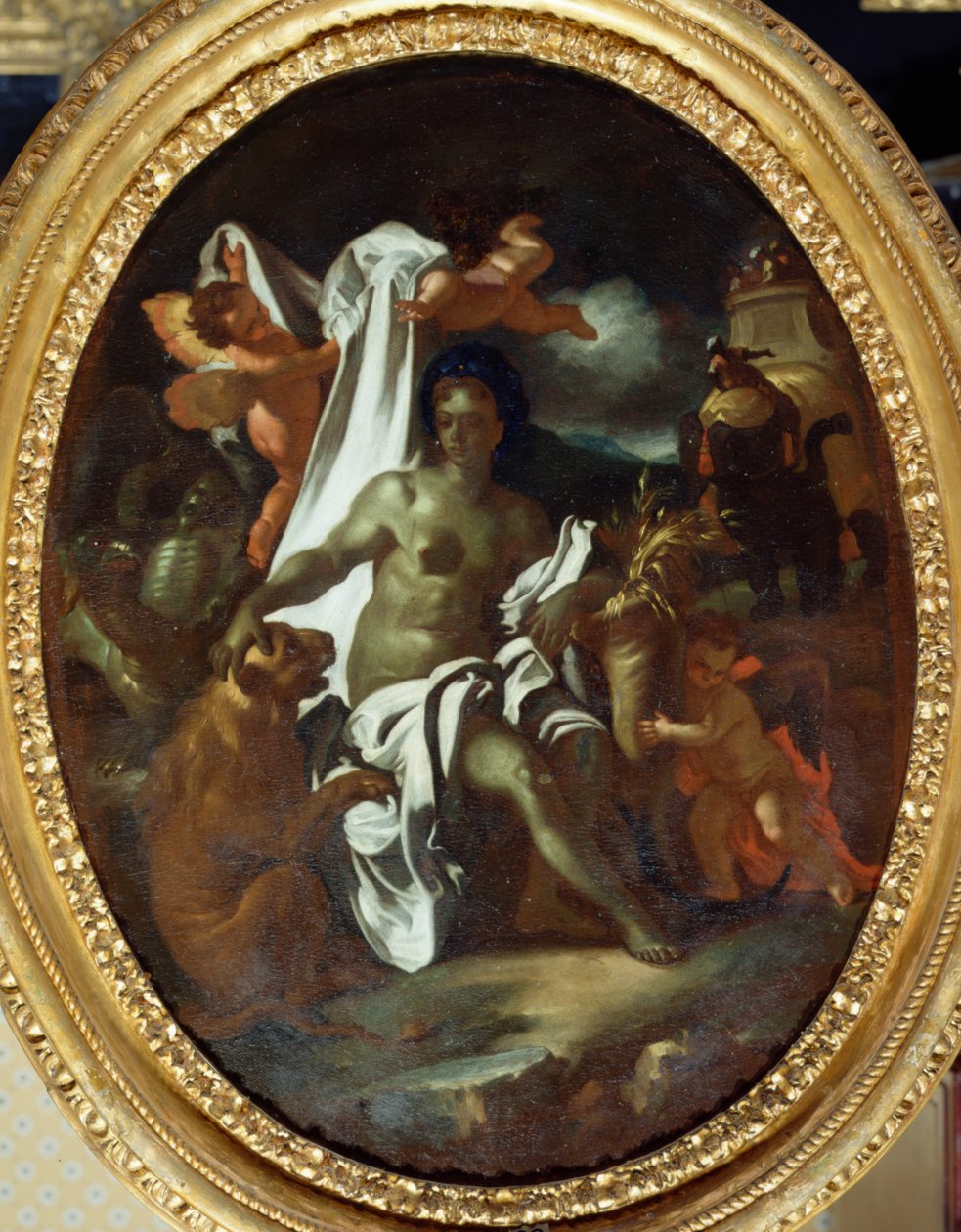 Alegoria da África (óleo sobre tela) de Francesco Solimena