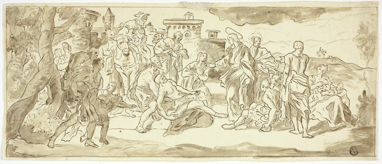 Cristo cura o coxo de Francesco Solimena