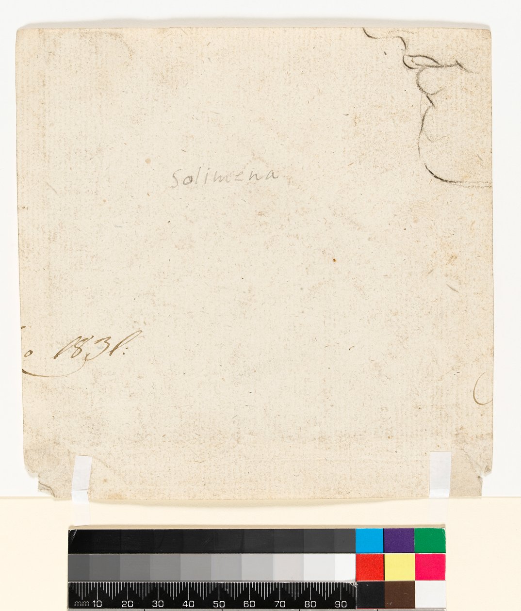 Desenho no verso do papel (verso), antes de 1747 (grafite sobre papel) [ver 5938251] de Francesco Solimena