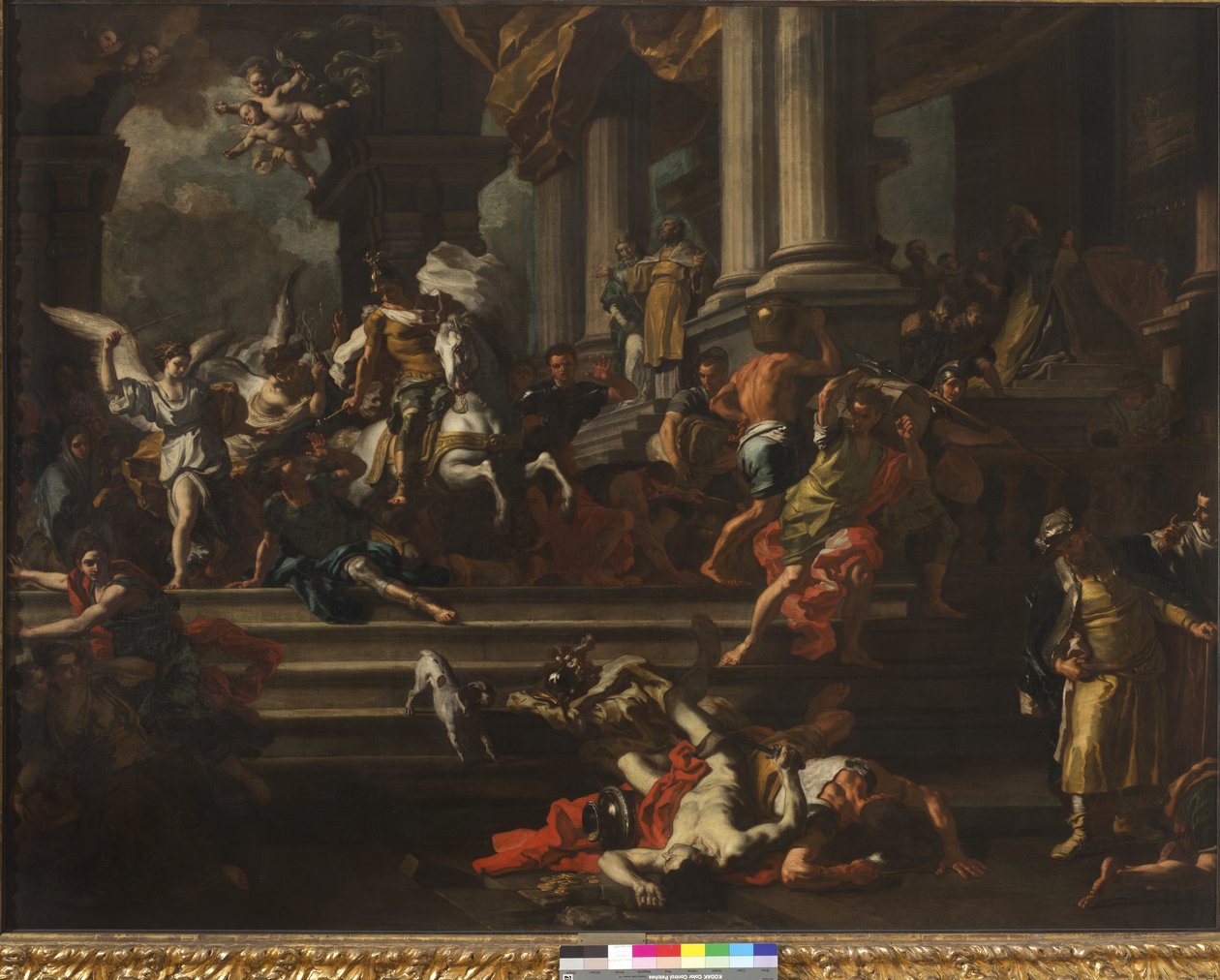Heliodoro expulso do Templo de Jerusalém, 1720-24 de Francesco Solimena