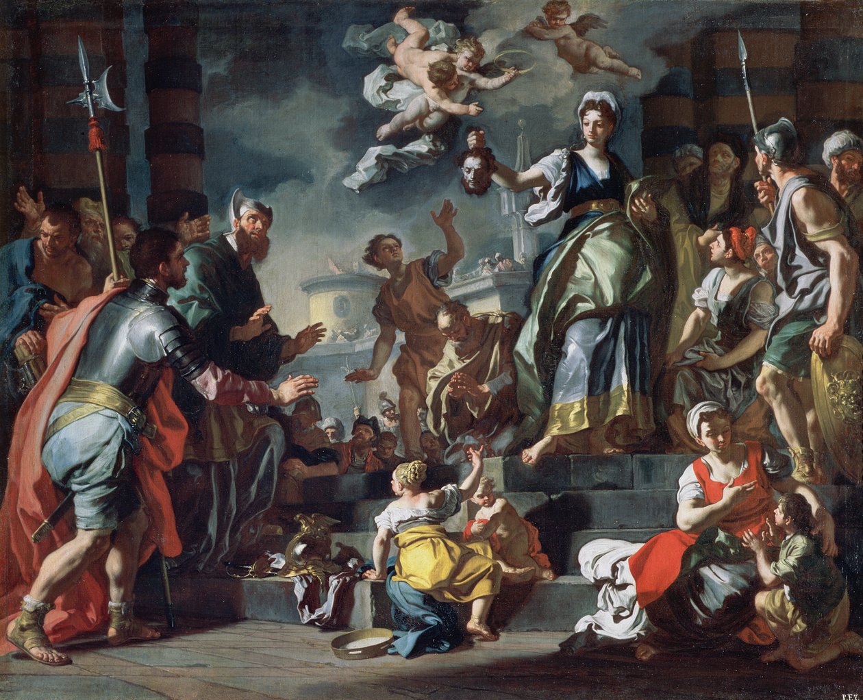 Judith com a cabeça de Holofernes de Francesco Solimena