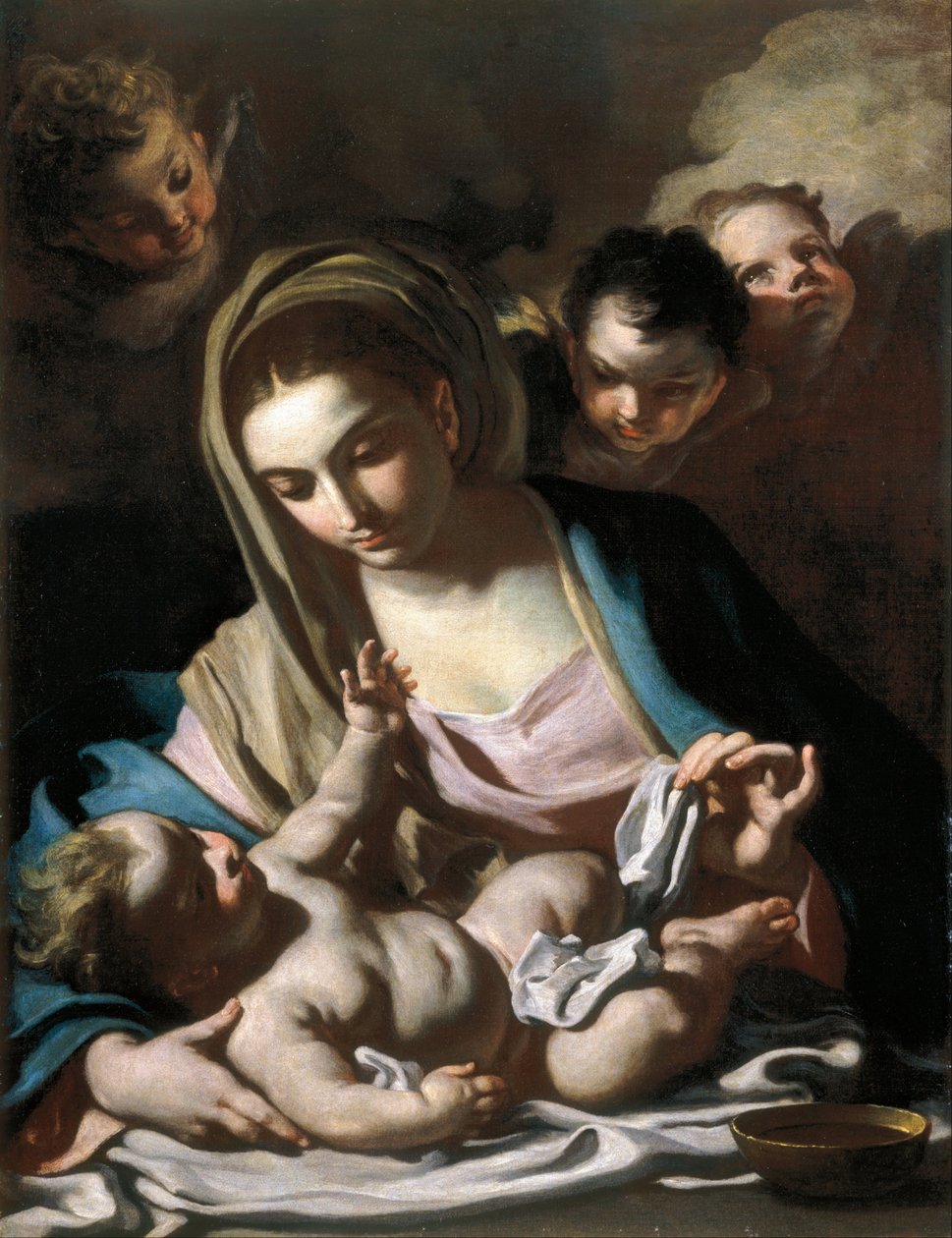 Nossa Senhora e o Menino de Francesco Solimena