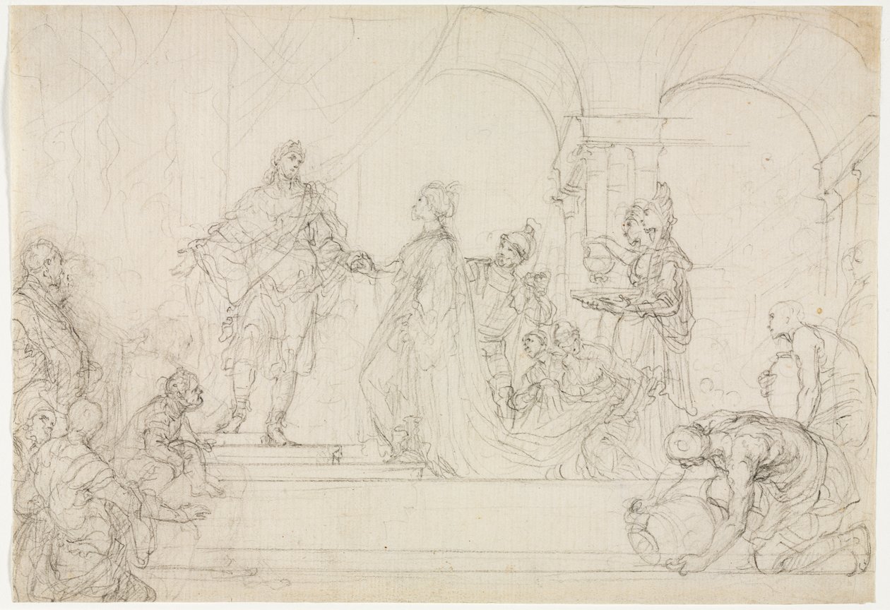 Encontro de Salomão e Rainha de Sabá de Francesco Solimena