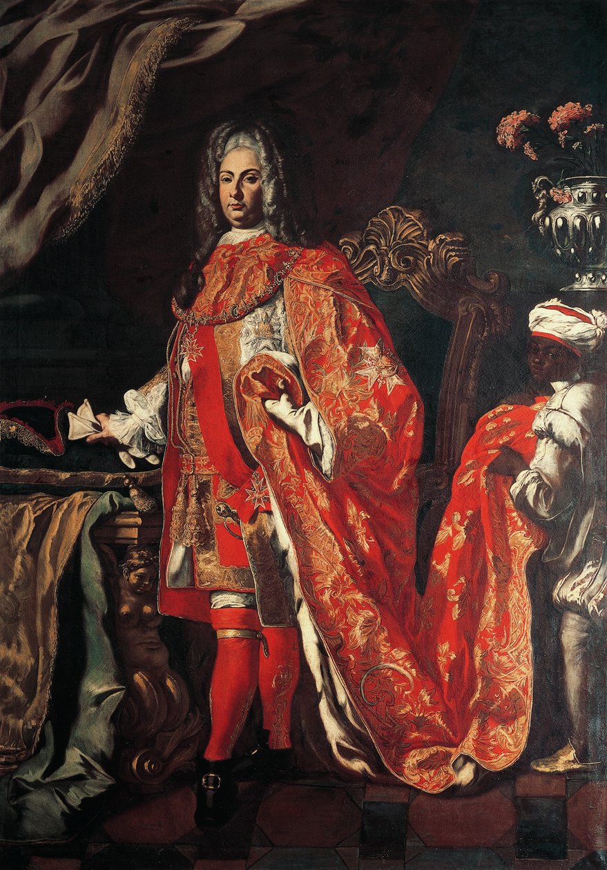 Retrato de Marzio Carafa, Duque de Maddaloni, de Francesco Solimena (1647-1747) de Francesco Solimena