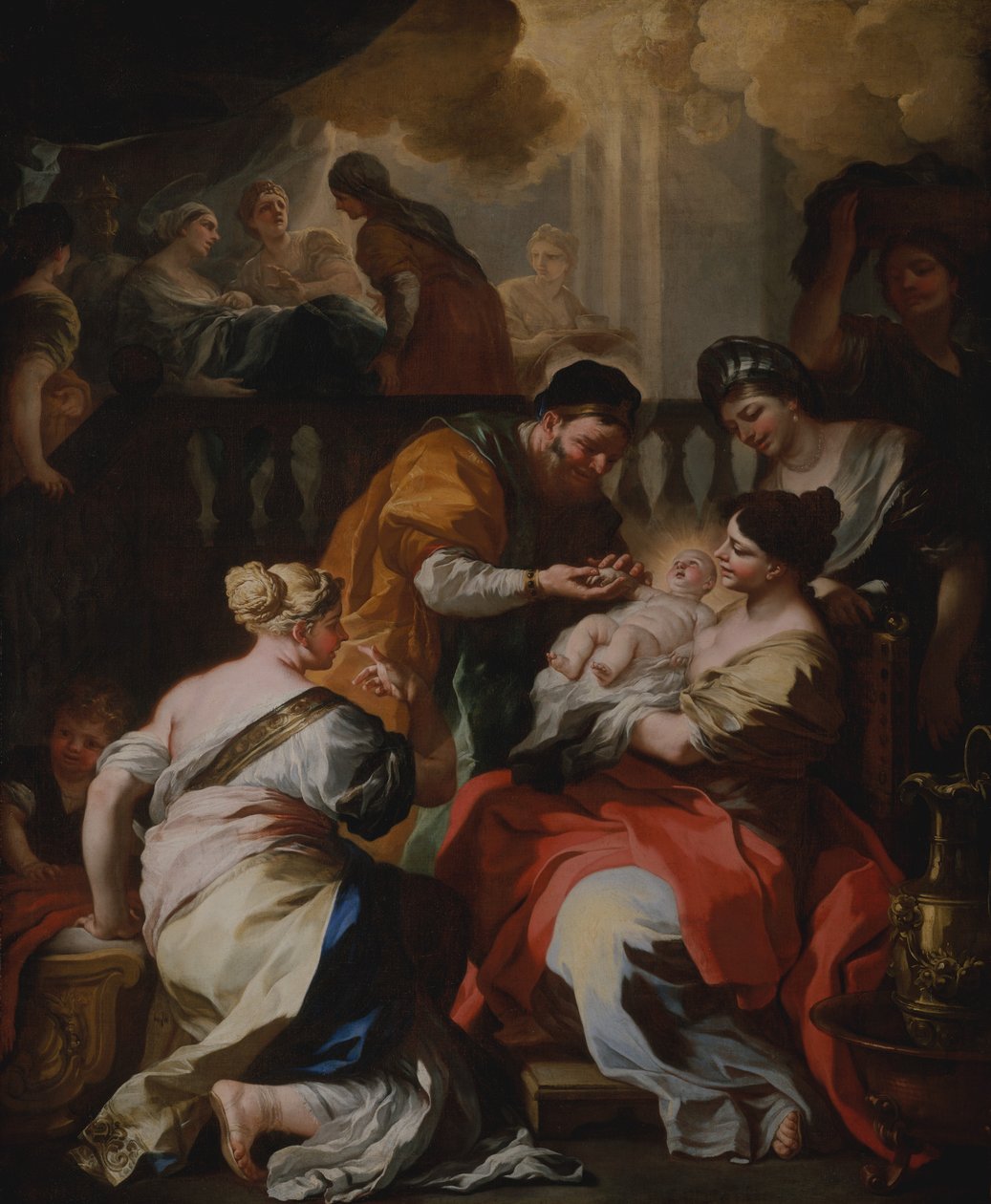 O nascimento da Virgem, ca. 1690 de Francesco Solimena