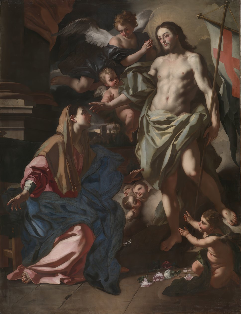 A aparição de Cristo ressuscitado à Virgem de Francesco Solimena