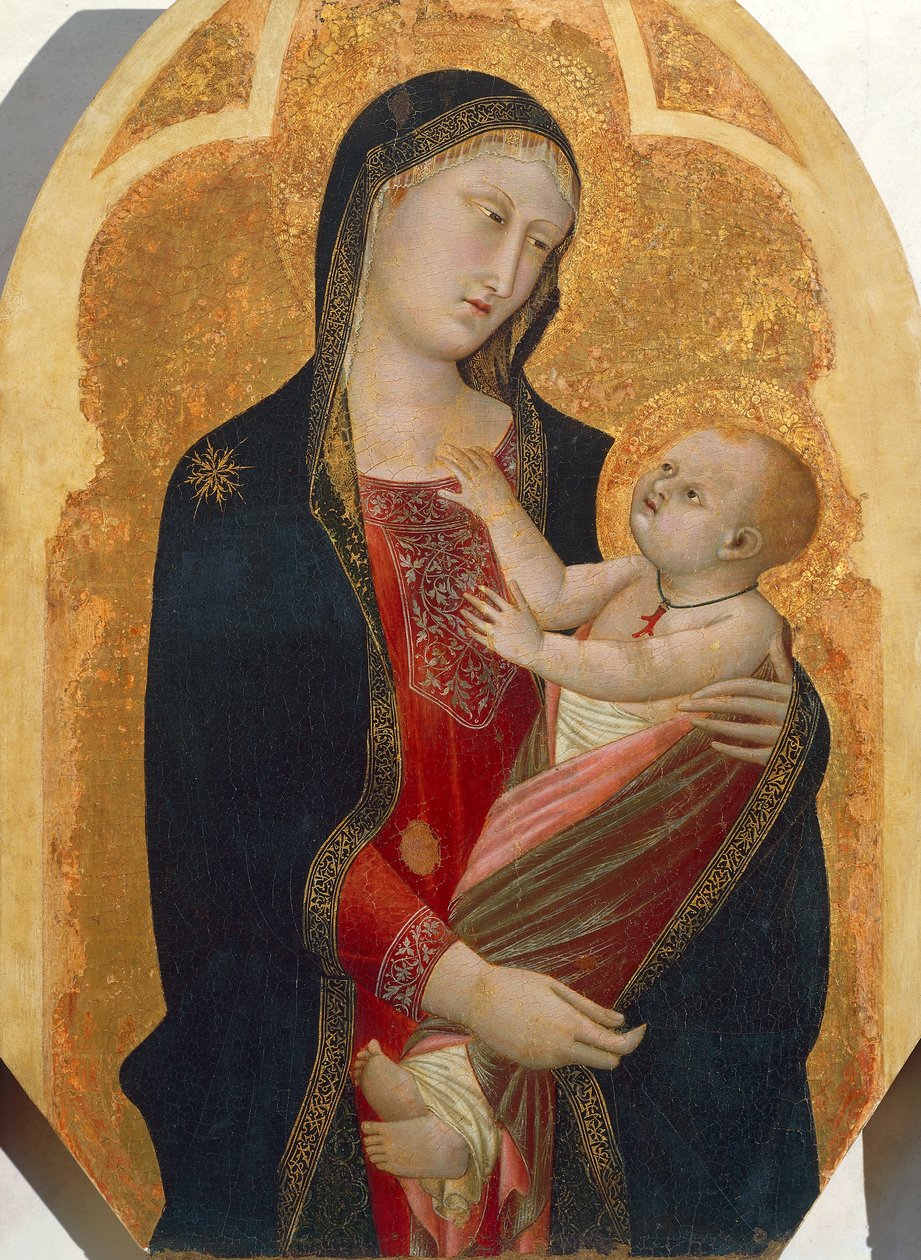 Madonna with Child, de Francesco Traini (ativo 1321-1365) de Francesco Traini