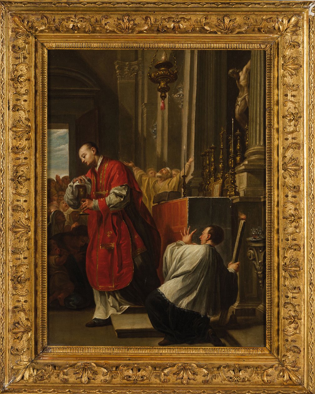 O milagre eucarístico de Bolsena. de Francesco Trevisani