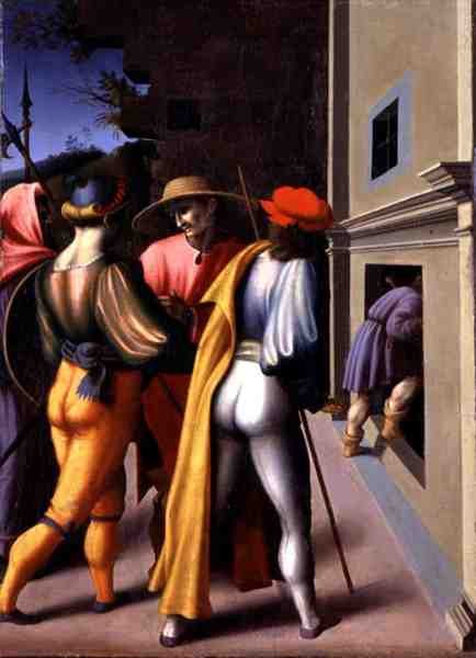 A prisão dos Irmãos, de "As Histórias de Giuseppe Ebreo" (tempera no painel) de Francesco Ubertini Verdi Bachiacca