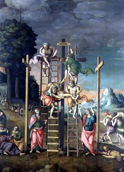 O Depósito de Cristo, c.1518 (painel) de Francesco Ubertini Verdi Bachiacca
