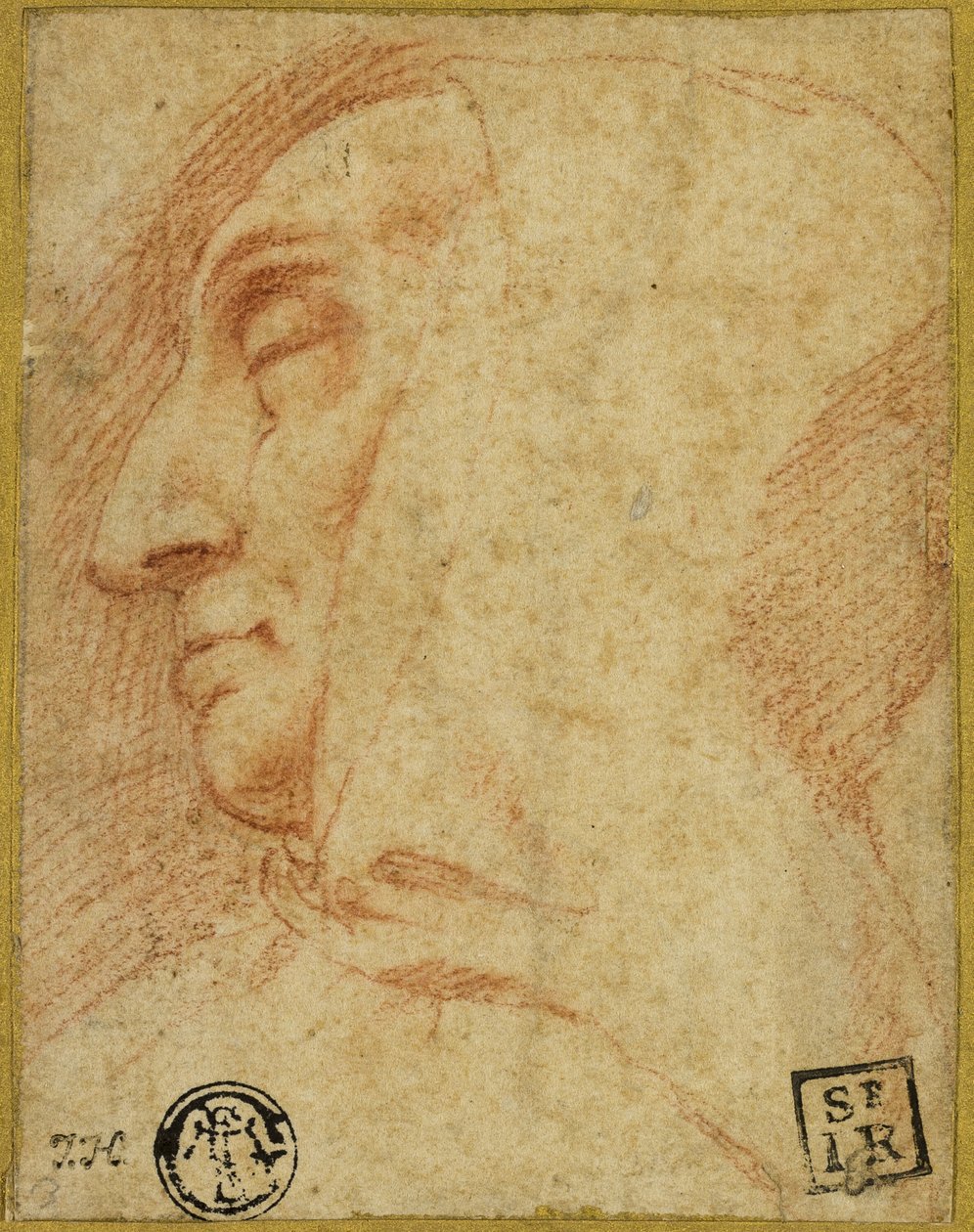 Cabeça de um monge de Francesco Vanni