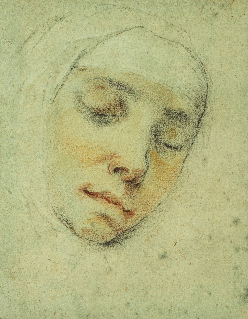 Retrato de Pasitea Crogi, com os olhos fechados em êxtase, de Francesco Vanni