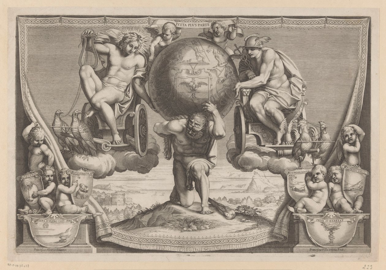 Alegoria do Cardeal Pompeio Arrigoni de Francesco Villamena