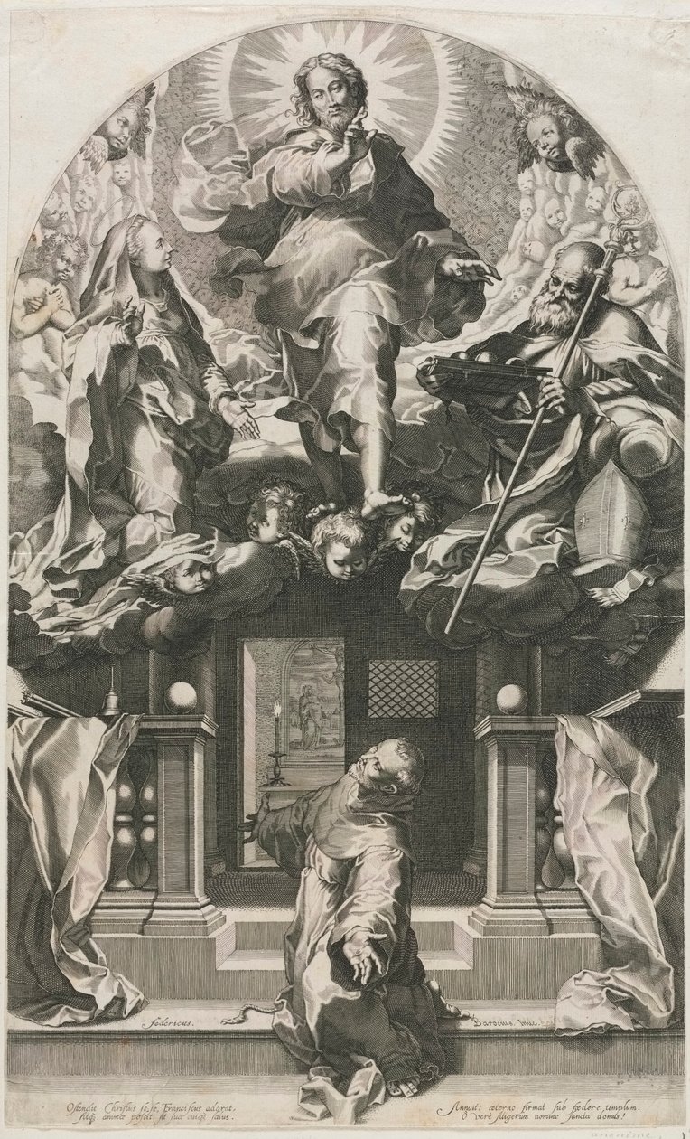 O êxtase de São Francisco. de Francesco Villamena