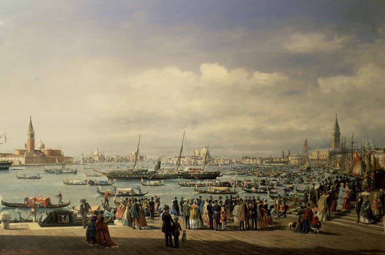 Napoleão III chegando em Veneza de Francesco Zanin